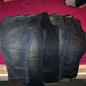 jeans, shorts, skirts